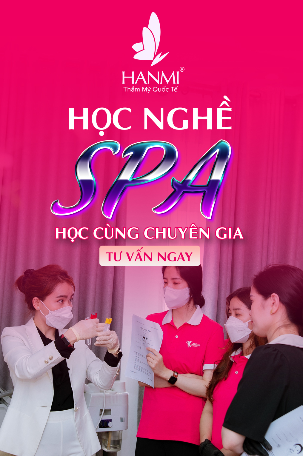 HỌC NGHỀ SPA HỌC CÙNG CHUYÊN GIA TẠI HANMI ACADEMY